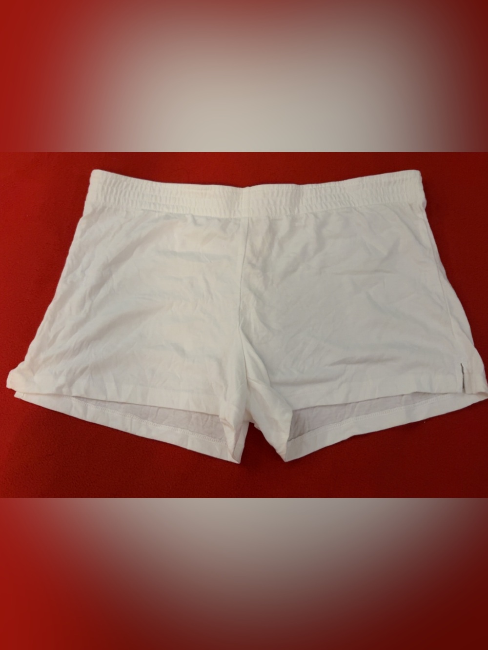OP White Elastic Waist Shorts